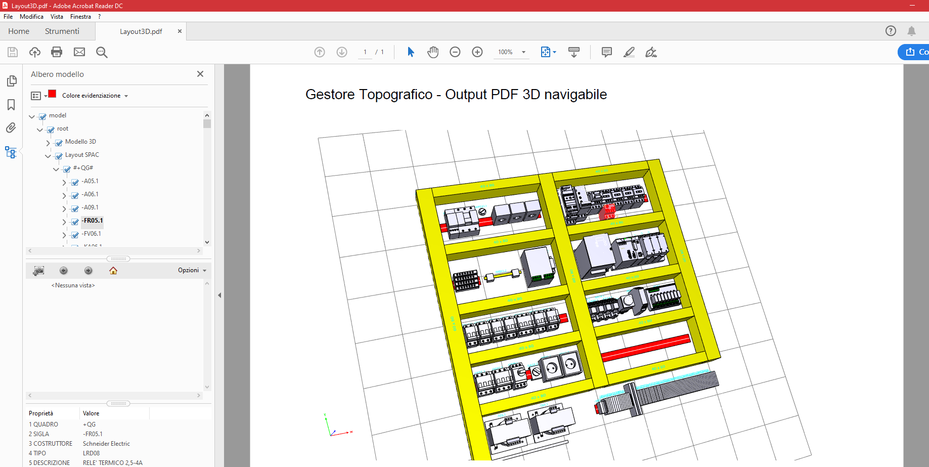 Il PDF Interno Quadro 3D